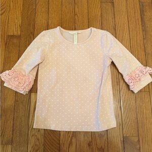 Matilda Jane Light Pink Polka Dot Long Sleeve Tee